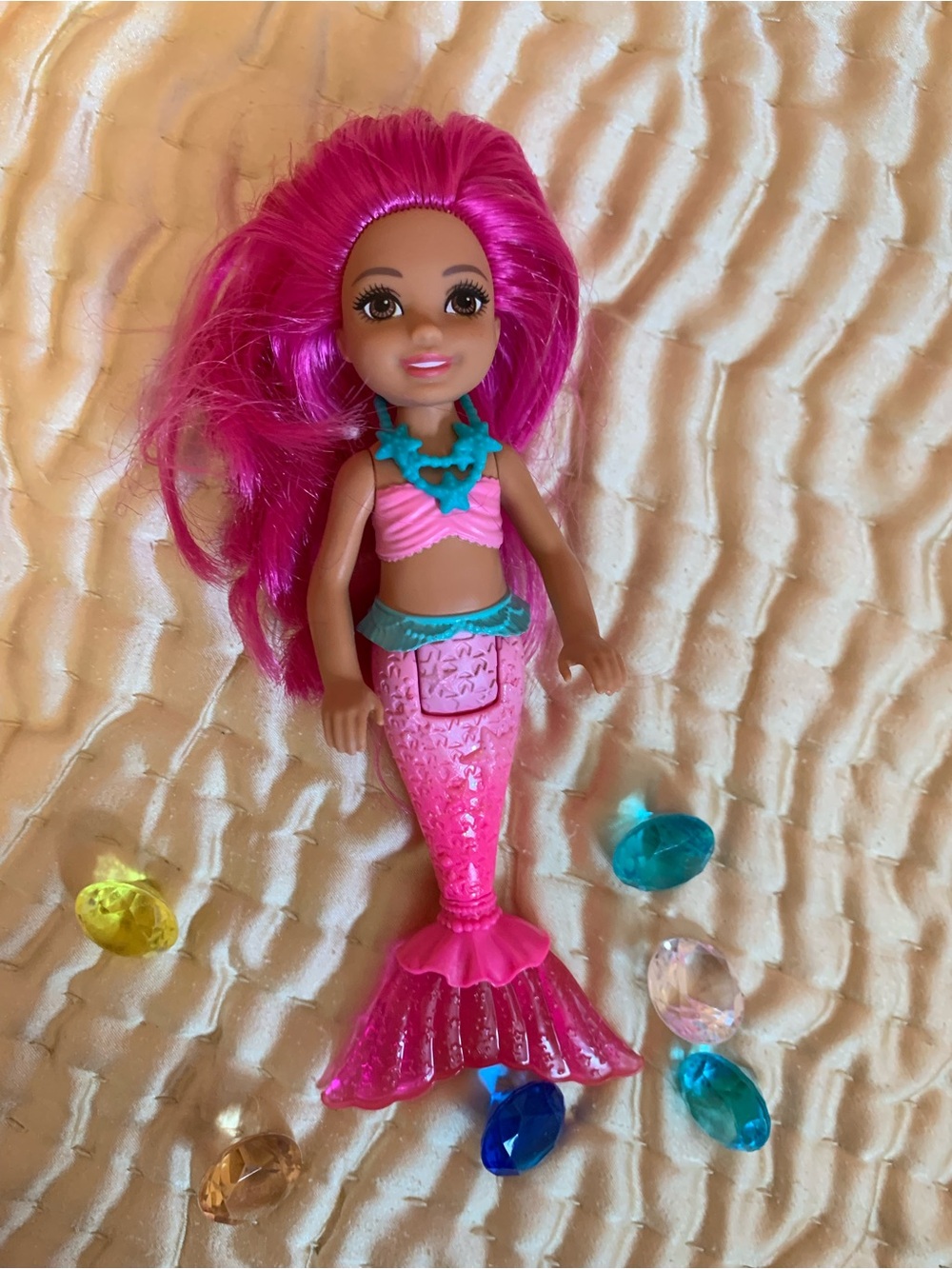 Barbie Mermaid Dolls Trio - Pink, Purple, Teal - Picture 4 of 4
